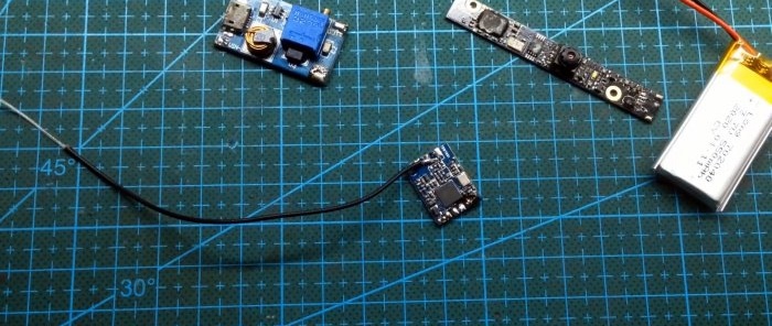 Necessary parts for building a wireless wifi camera