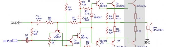 Modified amplifier circuit