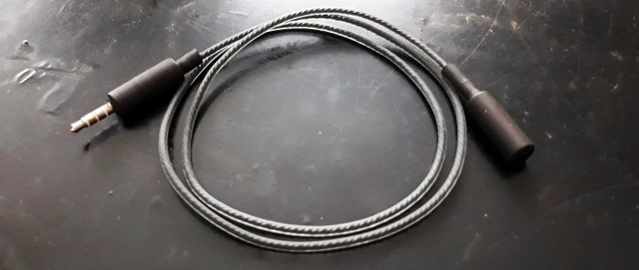 How to make a headphone extension cable with a microphone