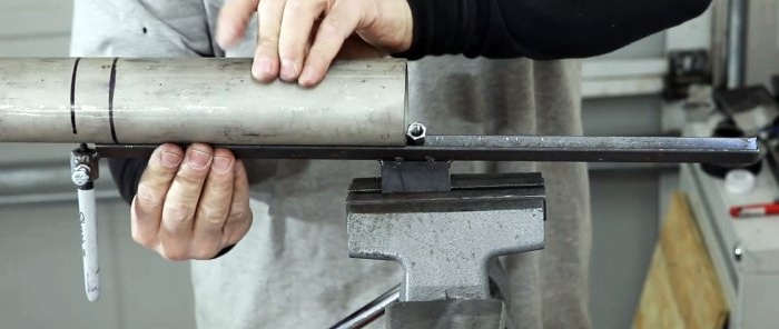 How to make a tool for marking any pipes before cutting