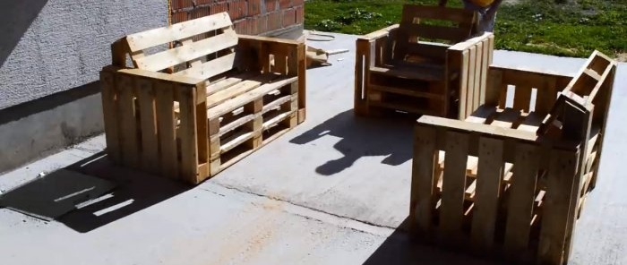 How to make garden furniture from pallets