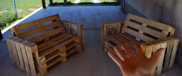 How to make garden furniture from pallets