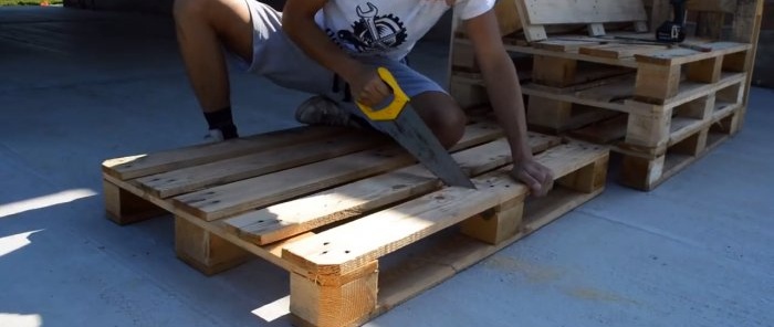 How to make garden furniture from pallets