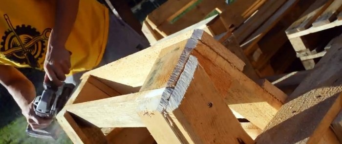 How to make garden furniture from pallets