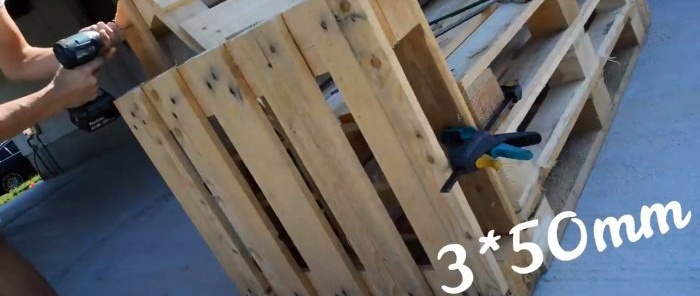 How to make garden furniture from pallets