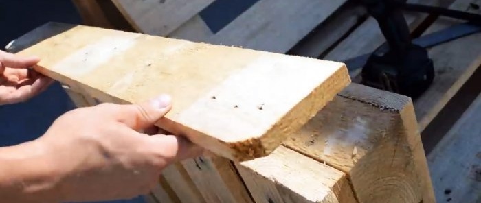 How to make garden furniture from pallets