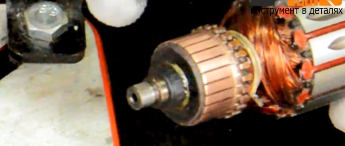 How to clean an electric motor rotor commutator without a lathe