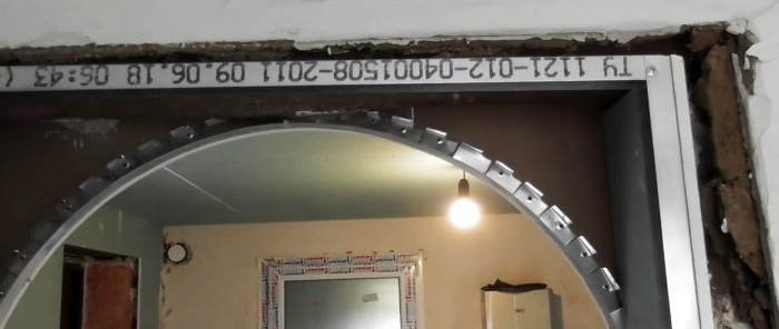 How to make an arch from plasterboard