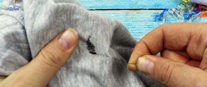 How to sew a hole neatly with a hidden seam, even if you are holding a needle for the first time in your life