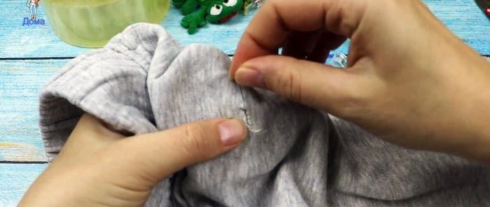 How to sew a hole neatly with a hidden seam, even if you are holding a needle for the first time in your life