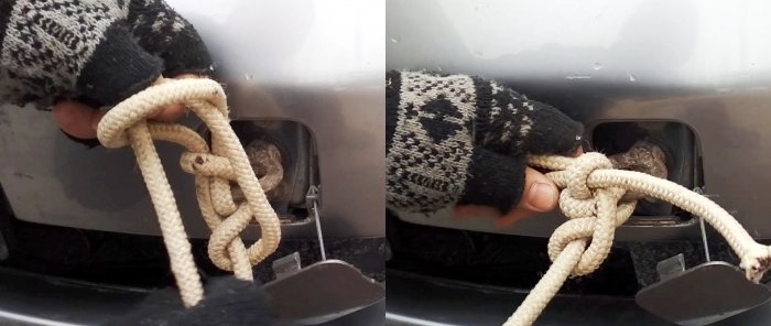 How to tie a strong towing knot that is easy to untie