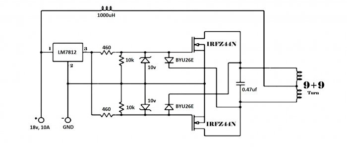 How to make a simple 180W induction cooker