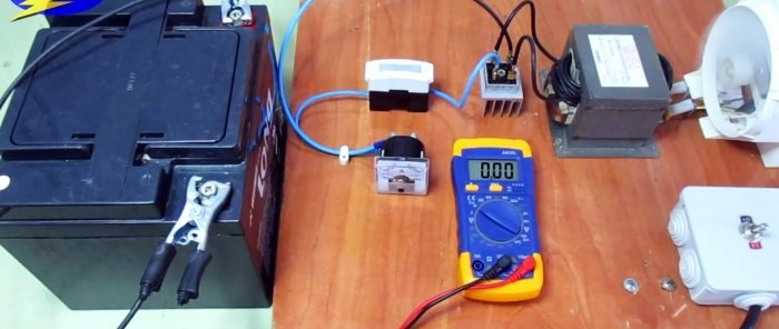 How to make a car battery charger from a microwave oven