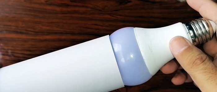 How to make a garden lamp from PVC pipe