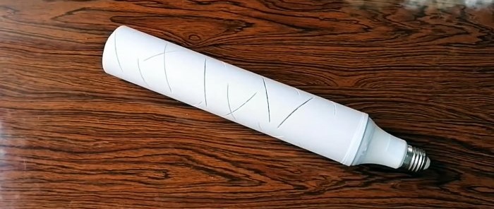 How to make a garden lamp from PVC pipe