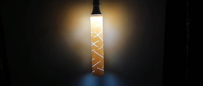 How to make a garden lamp from PVC pipe