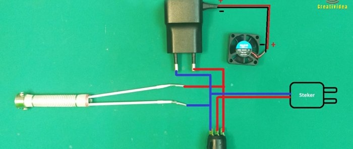 DIY compact hot air gun