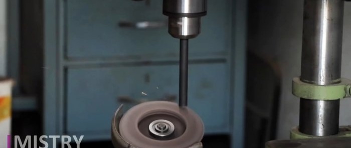 How to make a metal scriber from a bolt and a drill bit