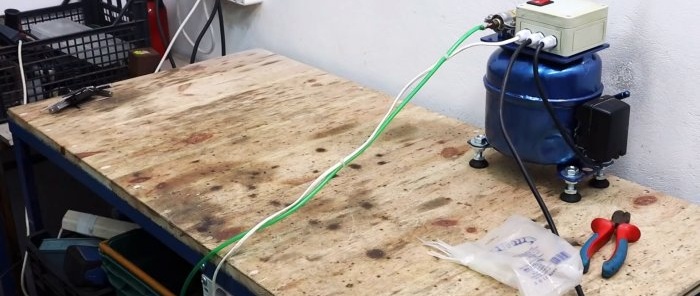 How to make a powerful desalinizer from a refrigerator compressor