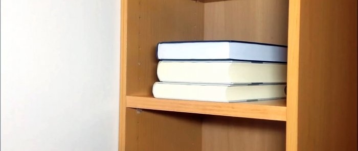 How to make a cabinet shelf out of cardboard