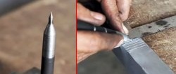 How to make a metal scriber from a bolt and a drill bit