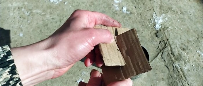 A simple stove being tested for a greenhouse or tent