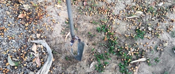 How to make a simple garden auger from a sheet of steel