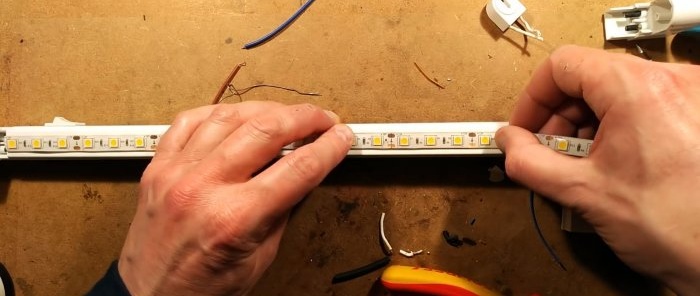 How to convert a fluorescent lamp to LED