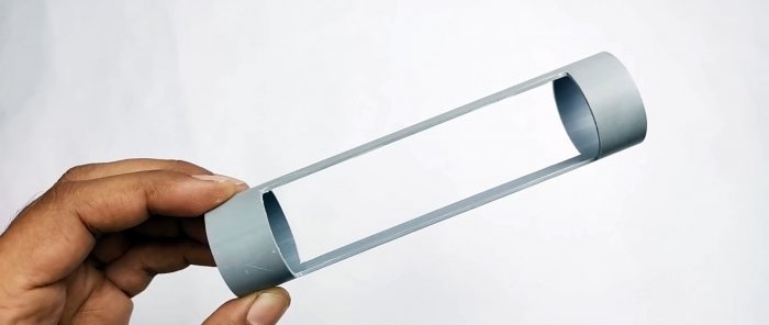 Mini pump made of PVC pipe