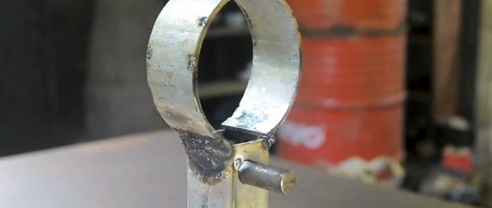 How to make a manual ring bending machine from a pipe and profile