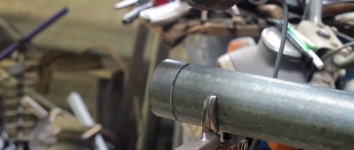 How to make a manual ring bending machine from a pipe and profile