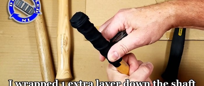 The tool will hold in your hand like a glove if you make a simple anti-slip winding