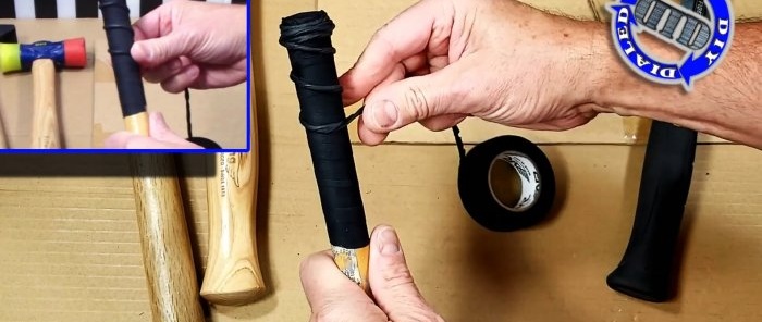 The tool will hold in your hand like a glove if you make a simple anti-slip winding