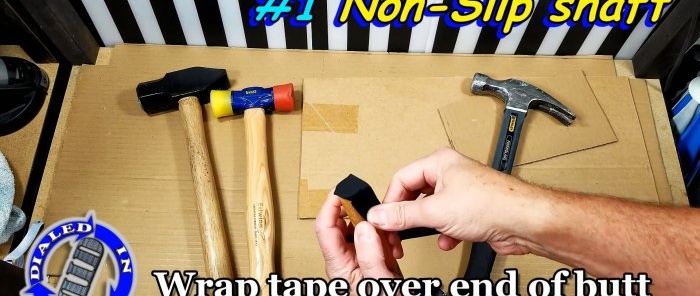 The tool will hold in your hand like a glove if you make a simple anti-slip winding