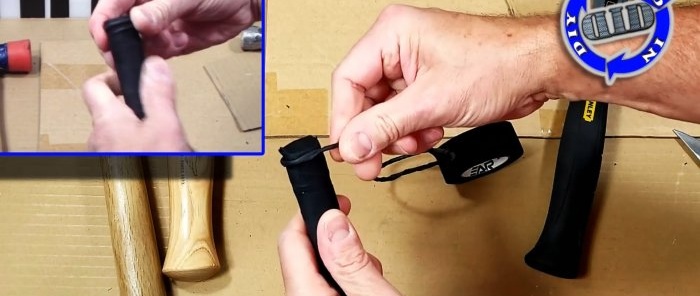 The tool will hold in your hand like a glove if you make a simple anti-slip winding