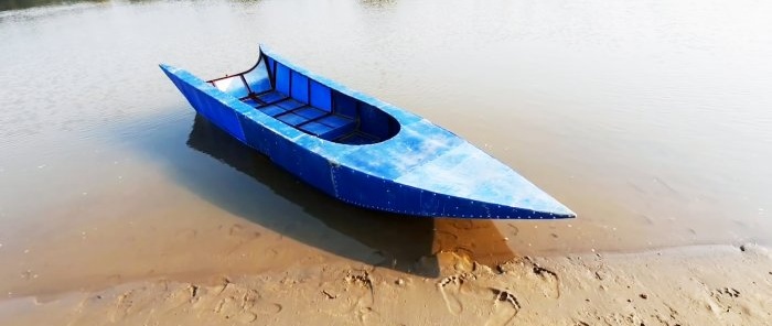 How to make a frame boat from plastic barrels