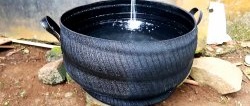 How to make a water tank from an old tire