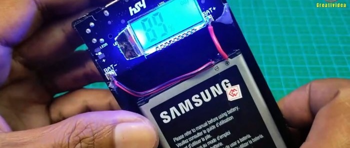 How to make a power bank for a smartphone from batteries from old mobile phones