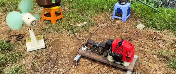 How to make a 220V generator from microwave transformers