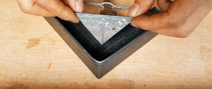 How to make a right angle from a corner without welding