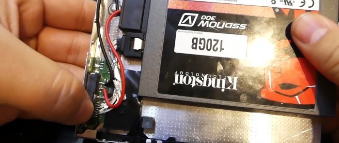 How to upgrade an old laptop by replacing the DVD drive with an SSD