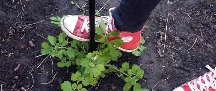 How to make a weed removal tool from fittings and pipes