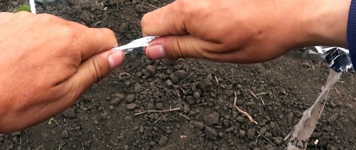 Drip irrigation system for 30 days from a plastic bottle