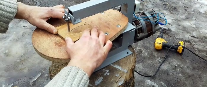 How to make a jigsaw from a washing machine motor