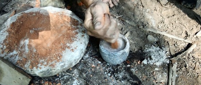 How to make ash cement