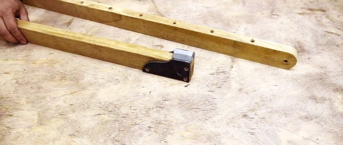 How to make clamps for gluing furniture panels from a pair of boards