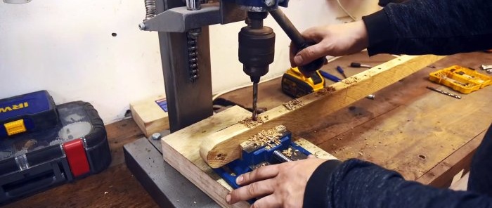 How to make clamps for gluing furniture panels from a pair of boards