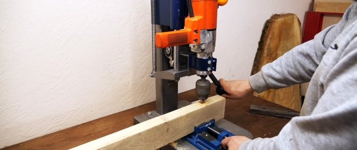 How to make a drilling machine from old shock absorbers no worse than the factory one