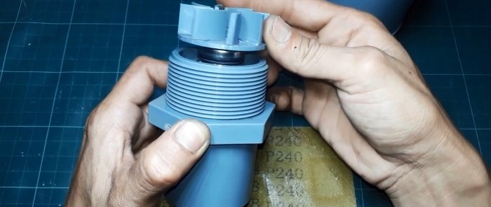 How to make a powerful submersible pump from PVC pipes