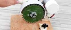 How to make a mini miter saw for wood, plastic and even metal